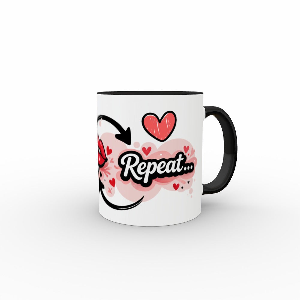Melt. Drink Coffee. Repeat. - Two Tone Mug