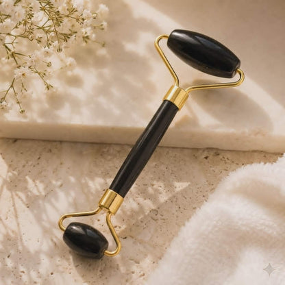 Gemstone Face Roller - Black Obsidian
