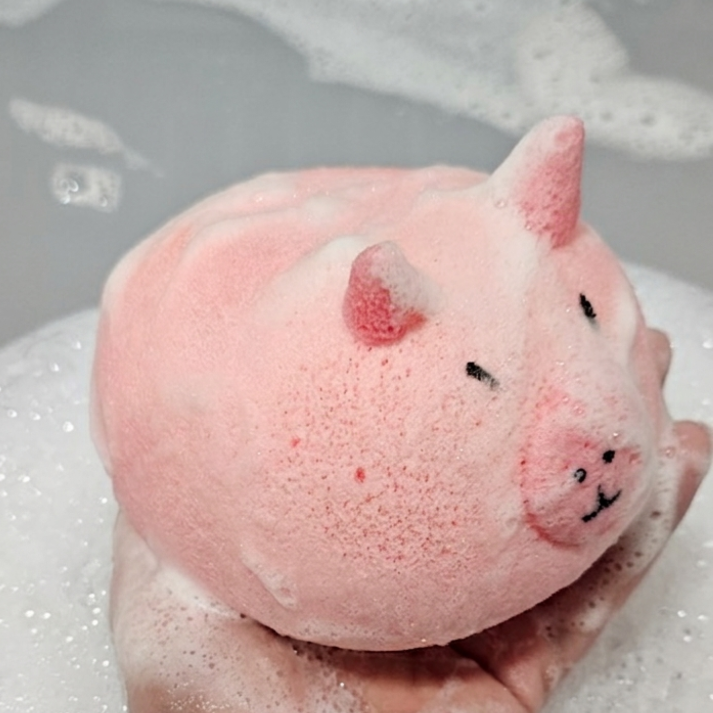 Piggy Puff Soap Sponge - Cute Sponge Soap with Creamy Lather | Handmade Bath Essential