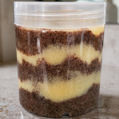 Caramel Latte Swirl Emulsified Body Scrub 200g | Coffee, Vanilla & Caramel | Aroma & Glow