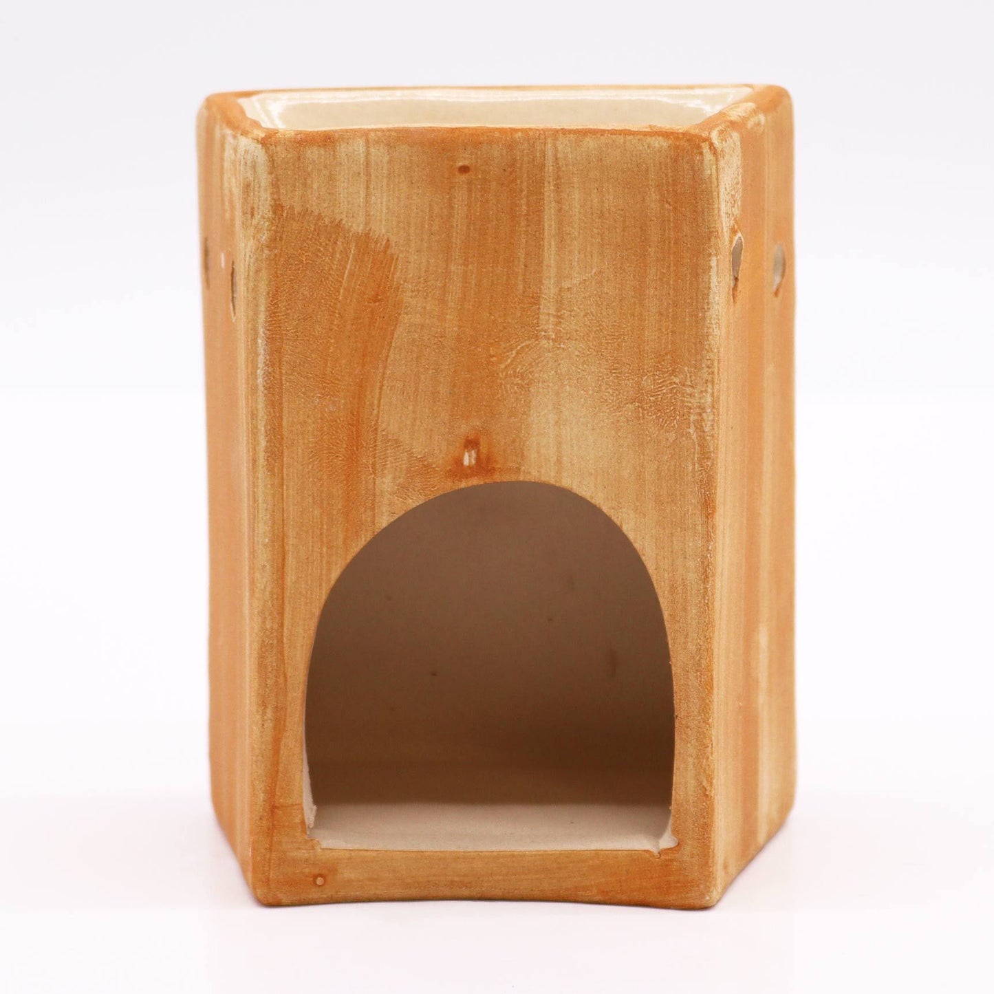 Hand Painted Bonsai Oil and Wax Burner - Sand