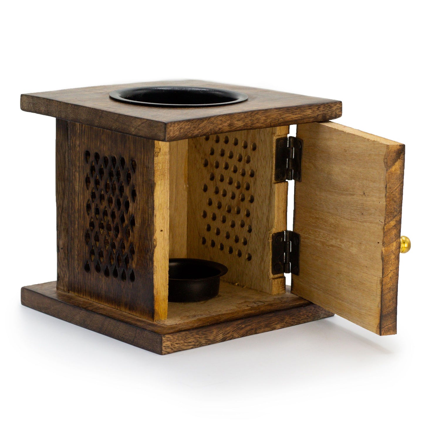 Large Mango Wood Box Burner - Elephant