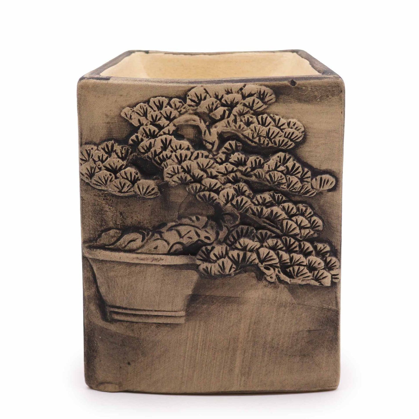 Hand Painted Bonsai Oil and Wax Burner - Slate