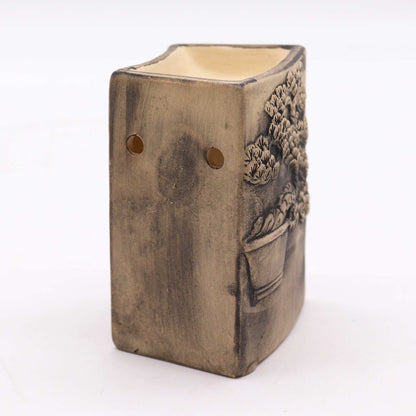 Hand Painted Bonsai Oil and Wax Burner - Slate