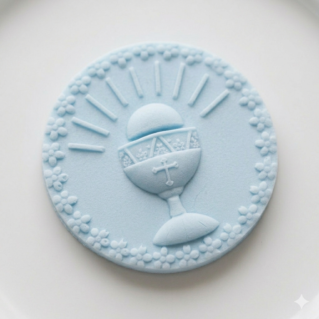 Personalised First Holy Communion Soap Favour - Chalice Soap Gift for Guests (Organza Bag, Custom Name Tag)