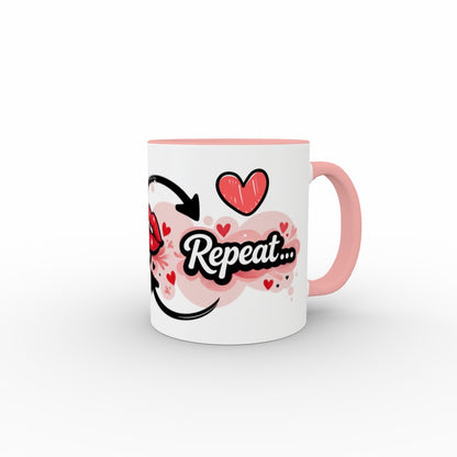 Melt. Drink Coffee. Repeat. - Two Tone Mug