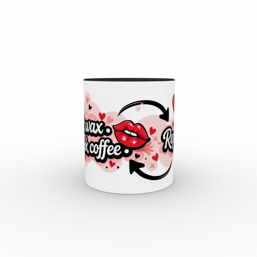 Melt. Drink Coffee. Repeat. - Two Tone Mug