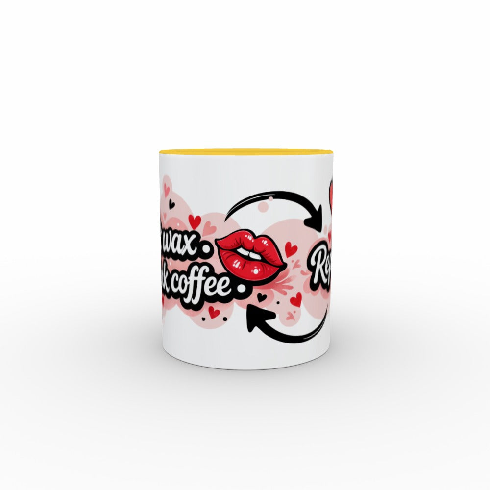 Melt. Drink Coffee. Repeat. - Two Tone Mug