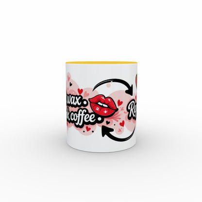 Melt. Drink Coffee. Repeat. - Two Tone Mug