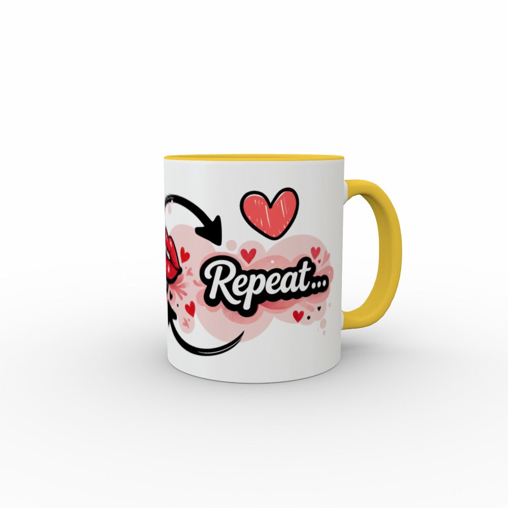 Melt. Drink Coffee. Repeat. - Two Tone Mug