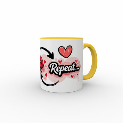 Melt. Drink Coffee. Repeat. - Two Tone Mug