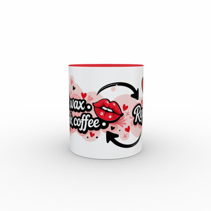 Melt. Drink Coffee. Repeat. - Two Tone Mug