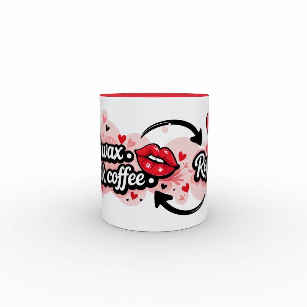 Melt. Drink Coffee. Repeat. - Two Tone Mug