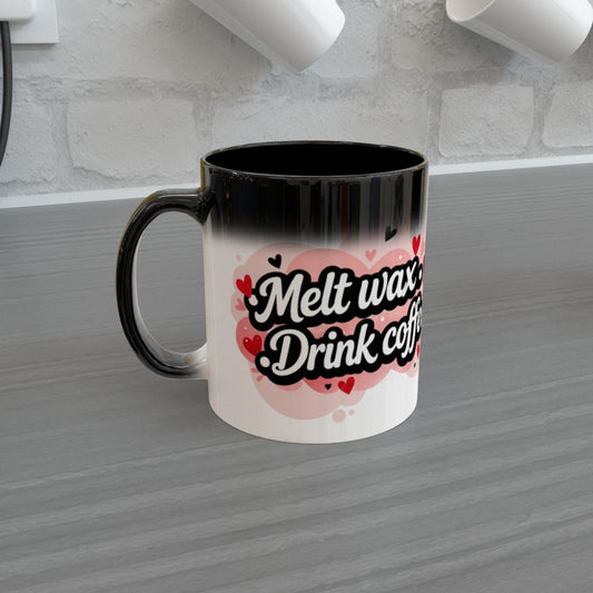 Melt. Drink Coffee. Repeat. – Magic Heat Reveal Mug