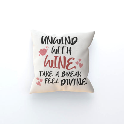 Llamaste Cushion - Unwind with Wine Edition