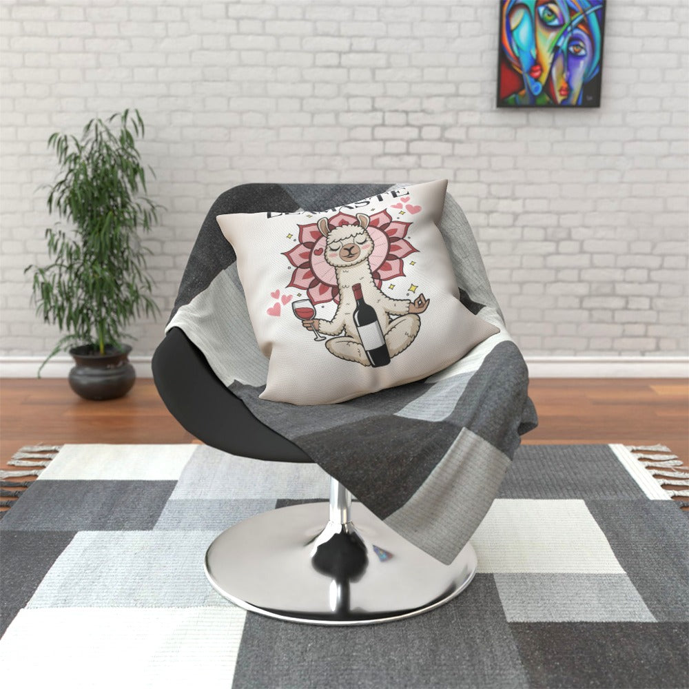 Llamaste Cushion - Unwind with Wine Edition