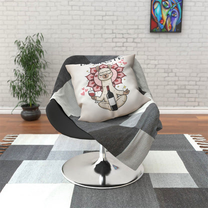 Llamaste Cushion - Unwind with Wine Edition