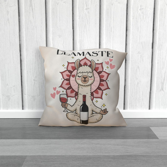 Llamaste Cushion - Unwind with Wine Edition