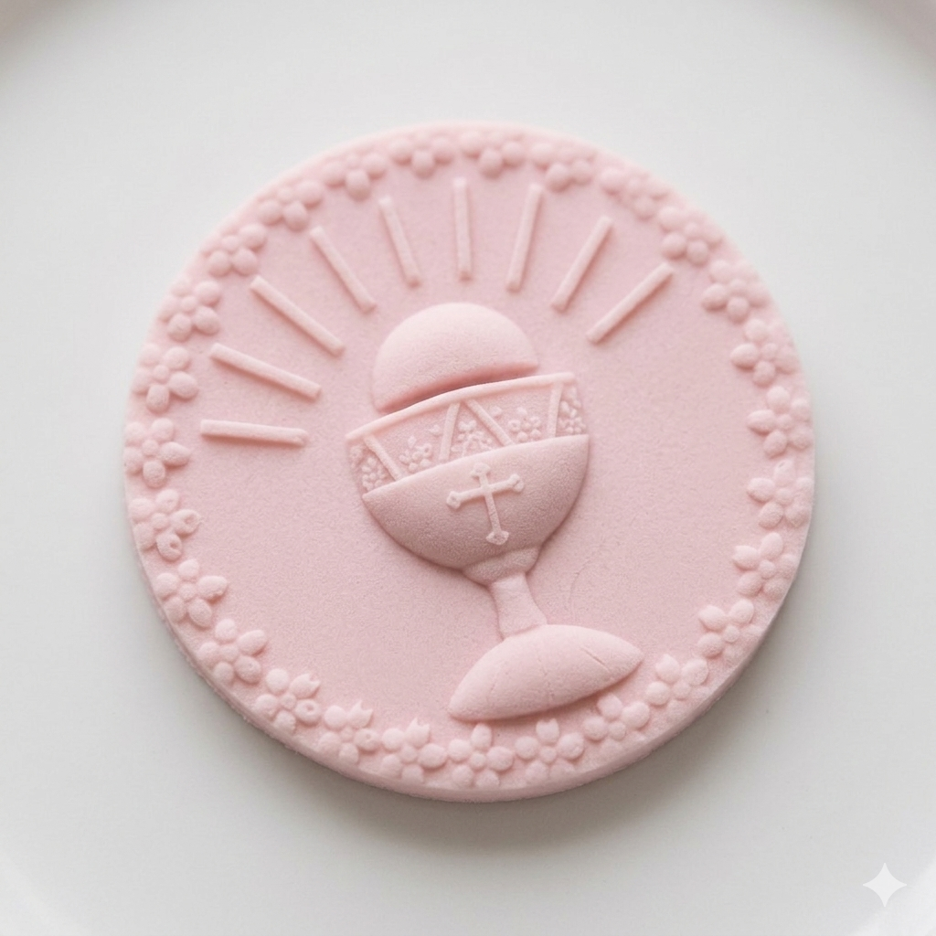 Personalised First Holy Communion Soap Favour - Chalice Soap Gift for Guests (Organza Bag, Custom Name Tag)