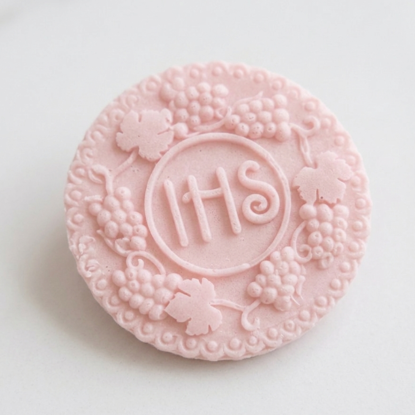Personalised First Holy Communion Soap Favour - IHS Soap Gift for Guests (Organza Bag, Custom Name Tag)